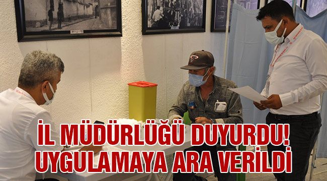 İl müdürlüğü duyurdu! Uygulamaya ara verildi